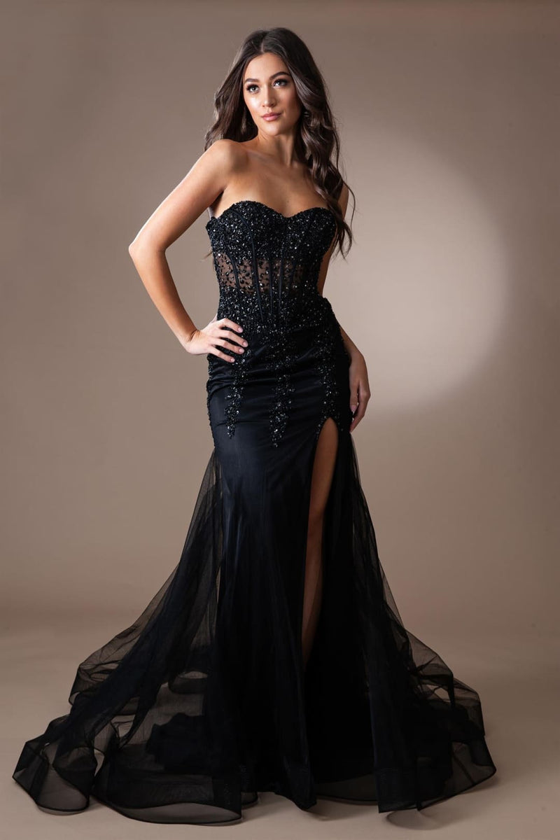 Long Pageant Dress Sweetheart Mermaid Gown By Amelia Couture 7051