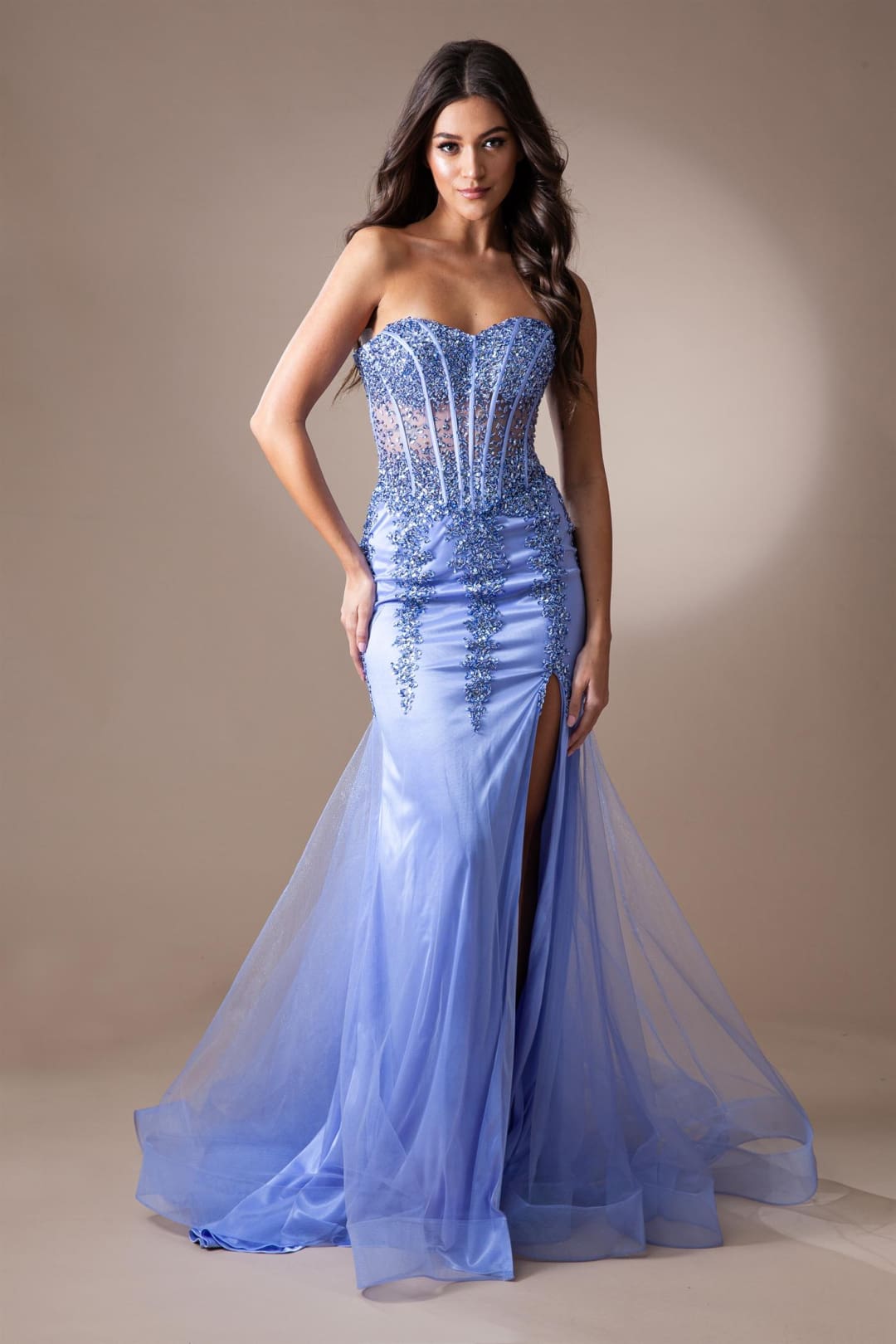 Long Pageant Dress Sweetheart Mermaid Gown By Amelia Couture 7051