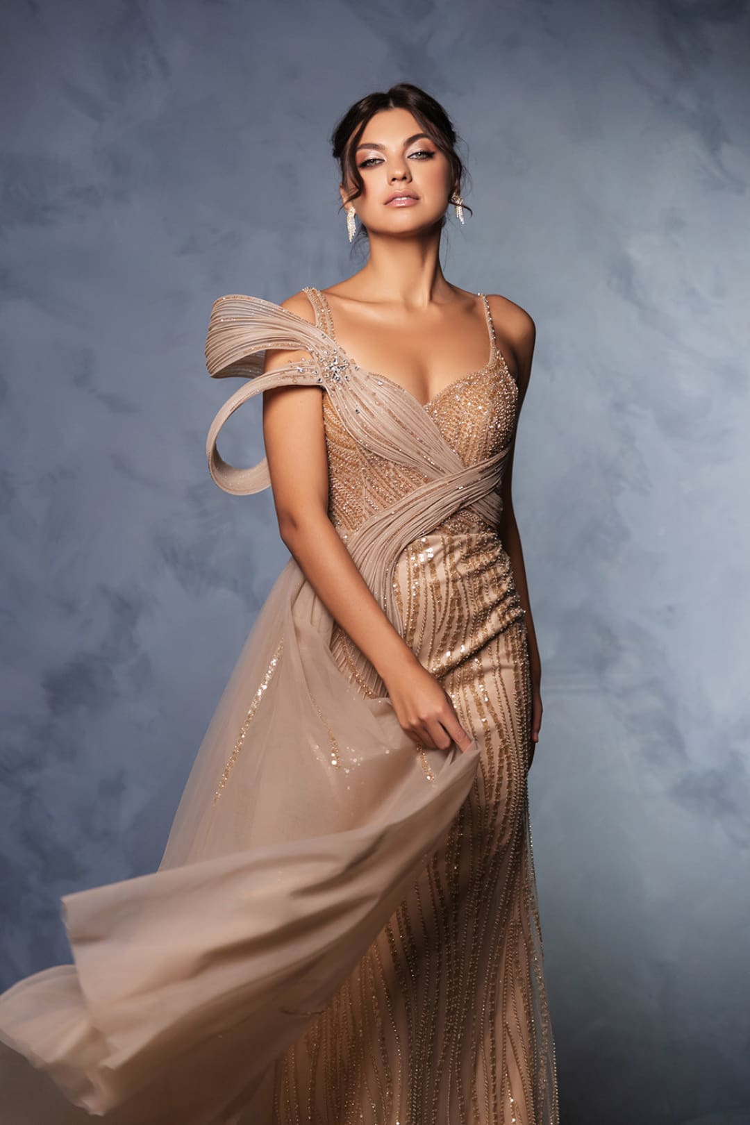 Long Prom Dress A-Line Sequin Pageant Gown By Royal Queen RQ8175