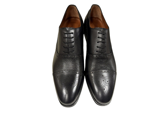 P0005226 -Lord -Cap toe Perforated -Black