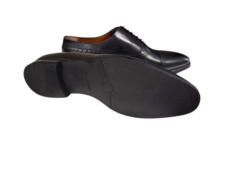 P0005226 -Lord -Cap toe Perforated -Black