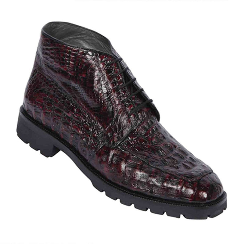 Men's Original Exotic Caiman Hornback Skin Shoes LAB-ZA20602