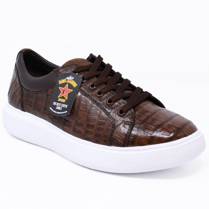 Men's Genuine Caiman Belly Skin Sneaker Casual Shoes - Los Altos Boots