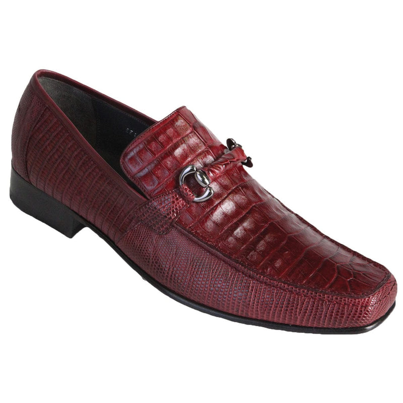 Men's Original Caiman Belly and Lizard Skin Shoes LAB-ZV1037 - The Galway