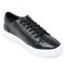 Men's Genuine Caiman Belly Skin and Leather Sneaker Casual Shoes Black Color - Los Altos Boots