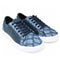 Men's Genuine Piraruccu Skin and Leather Sneaker Casual Shoes Denim Blue Color - Los Altos Boots