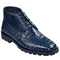 Men's Original Exotic Caiman Belly Skin Shoe ZA2068210 - Navy Blue