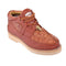 Men's Los Altos Caiman and Smooth Ostrich Skin Shoe ZA052803 - Cognac