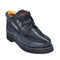 Men's Genuine Stingray and Ostrich Skin Casual Shoes Black Color - Los Altos Boots