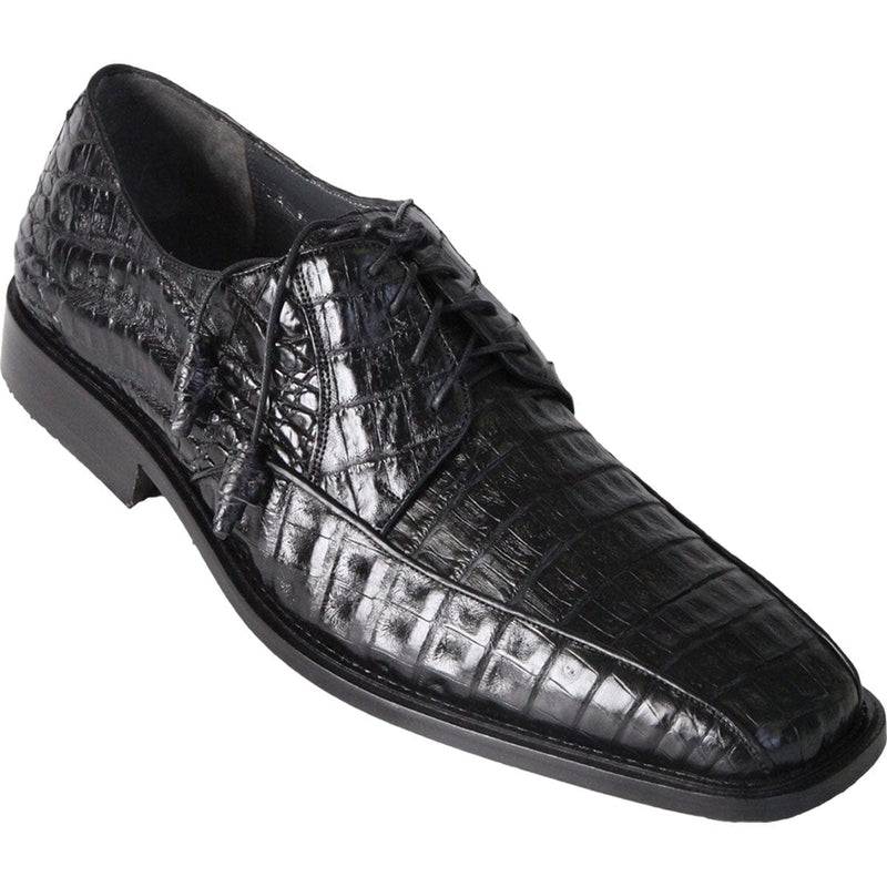 Men's Original Exotic Caiman Belly Skin Shoe ZV038205 - The Gentleman - Black
