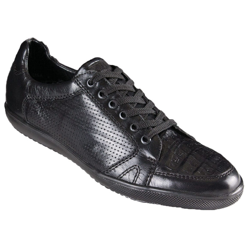 Men's Original Caiman Belly Skin Casual Shoe ZC118205 - The Charlie - Black