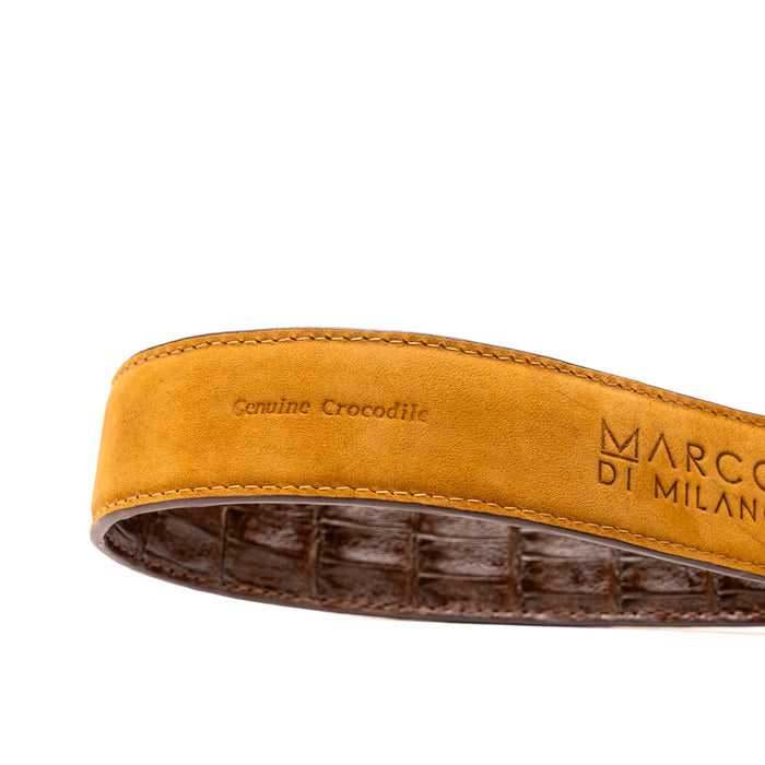 Marco Di Milano Luciano Belt: Cognac Brown Leather Loafer