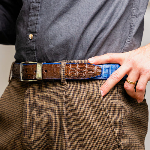 Marco Di Milano Luciano Belt Navy / Brown | Alberto Nardoni Marco Di Milano Luciano Belt Navy / Brown | Alberto Nardoni
