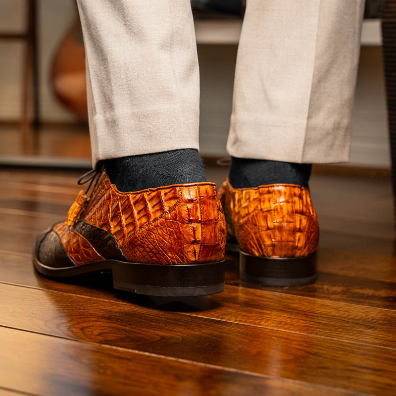 Marco Di Milano Luciano: Cognac Brown Leather Dress Shoe