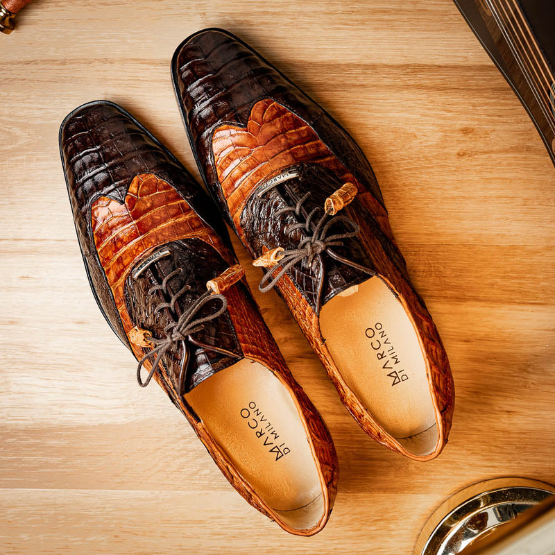 Marco Di Milano Luciano: Cognac Brown Leather Dress Shoe