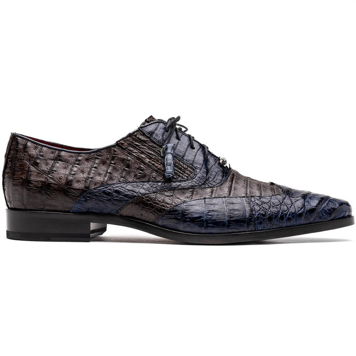 Marco Di Milano Luciano - Navy Brown Leather Loafer
