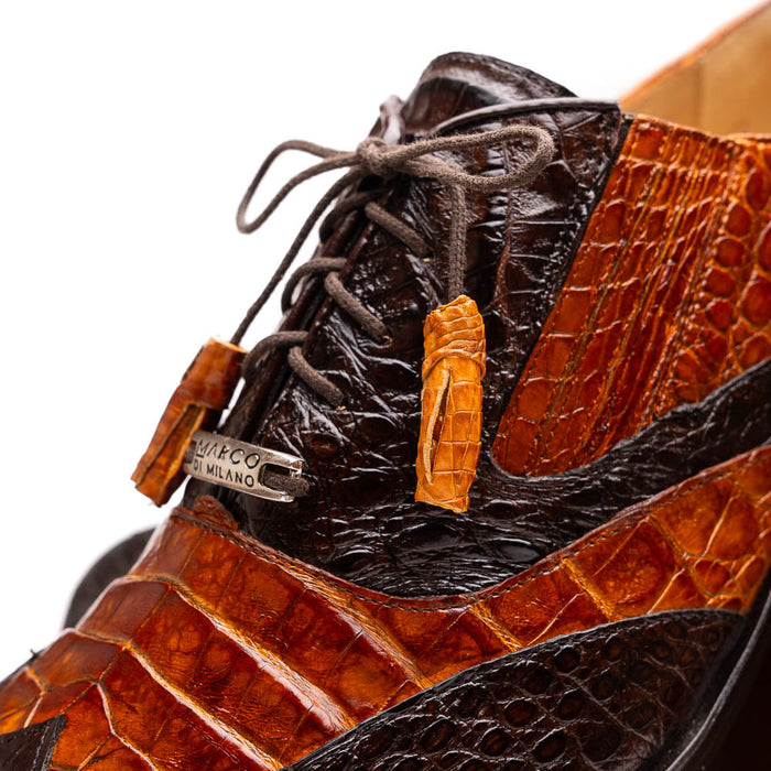 Marco Di Milano Luciano: Cognac Brown Leather Dress Shoe
