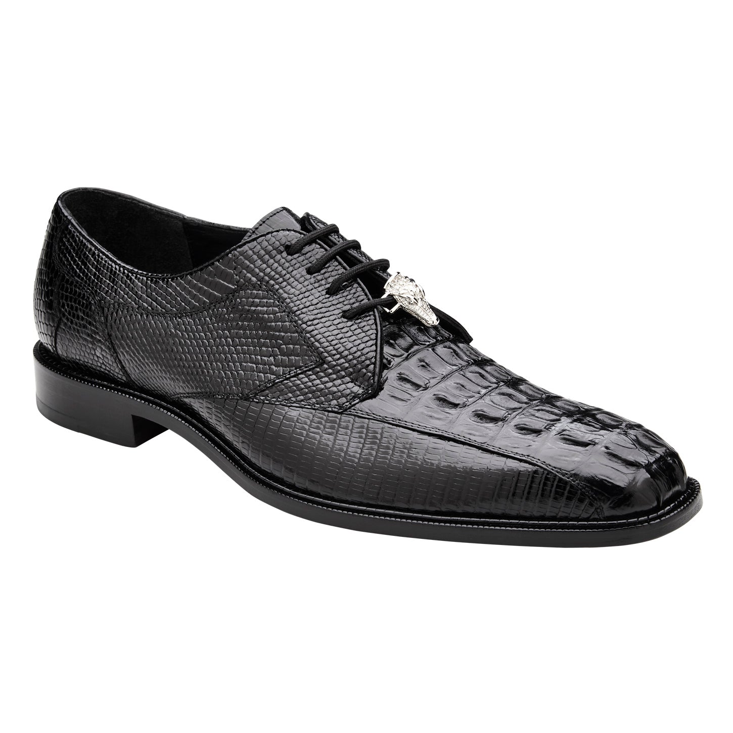 Belvedere Lusso Black Leather Dress Shoe