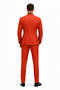 Luxury Mens Red Suit with Vest“ Modern Formal Attire