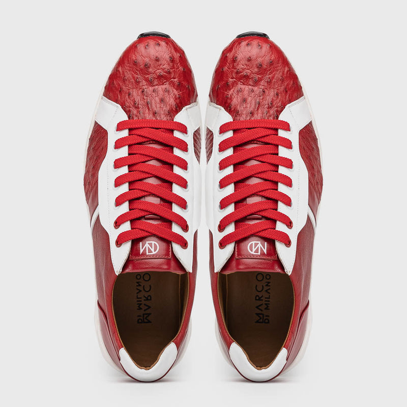 Marco Di Milano Lyon II - Red & White Leather Loafer