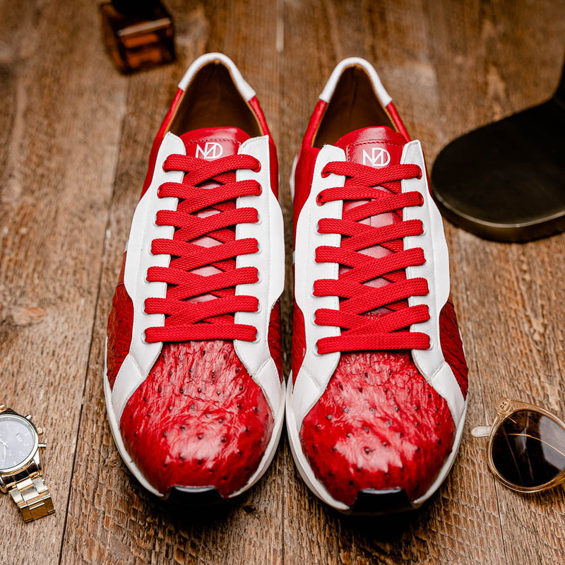 Marco Di Milano Lyon II - Red & White Leather Loafer