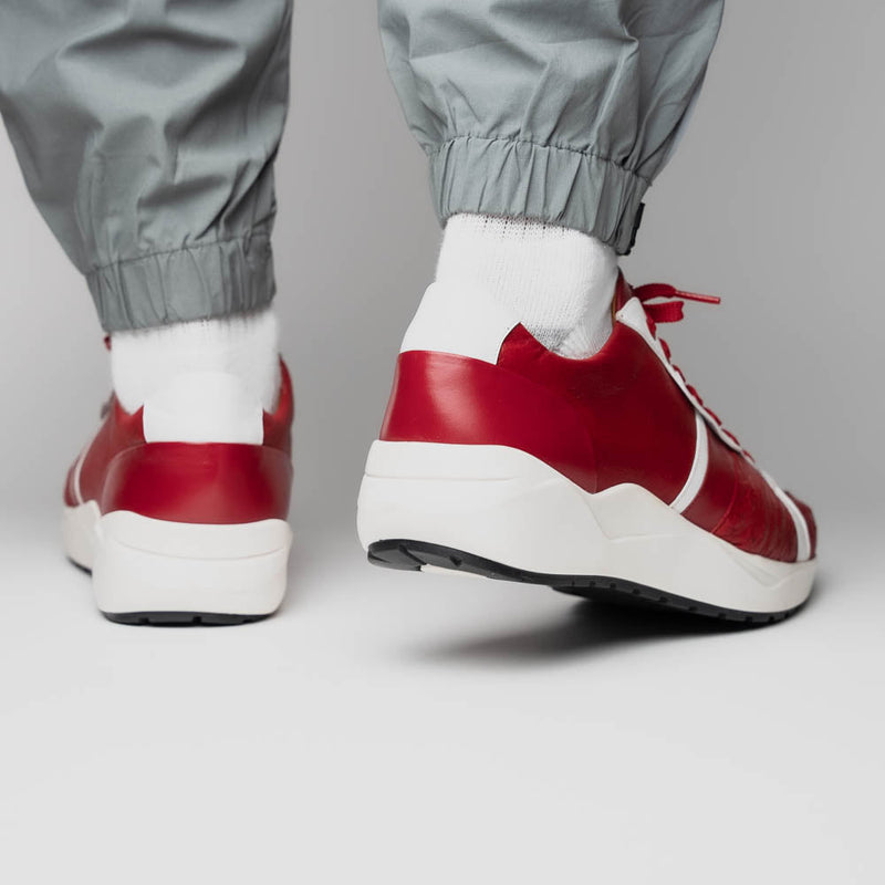 Marco Di Milano Lyon II - Red & White Leather Loafer