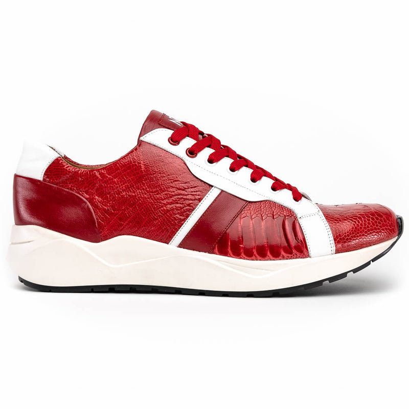 Marco Di Milano Lyon: Red & White Leather Dress Shoe