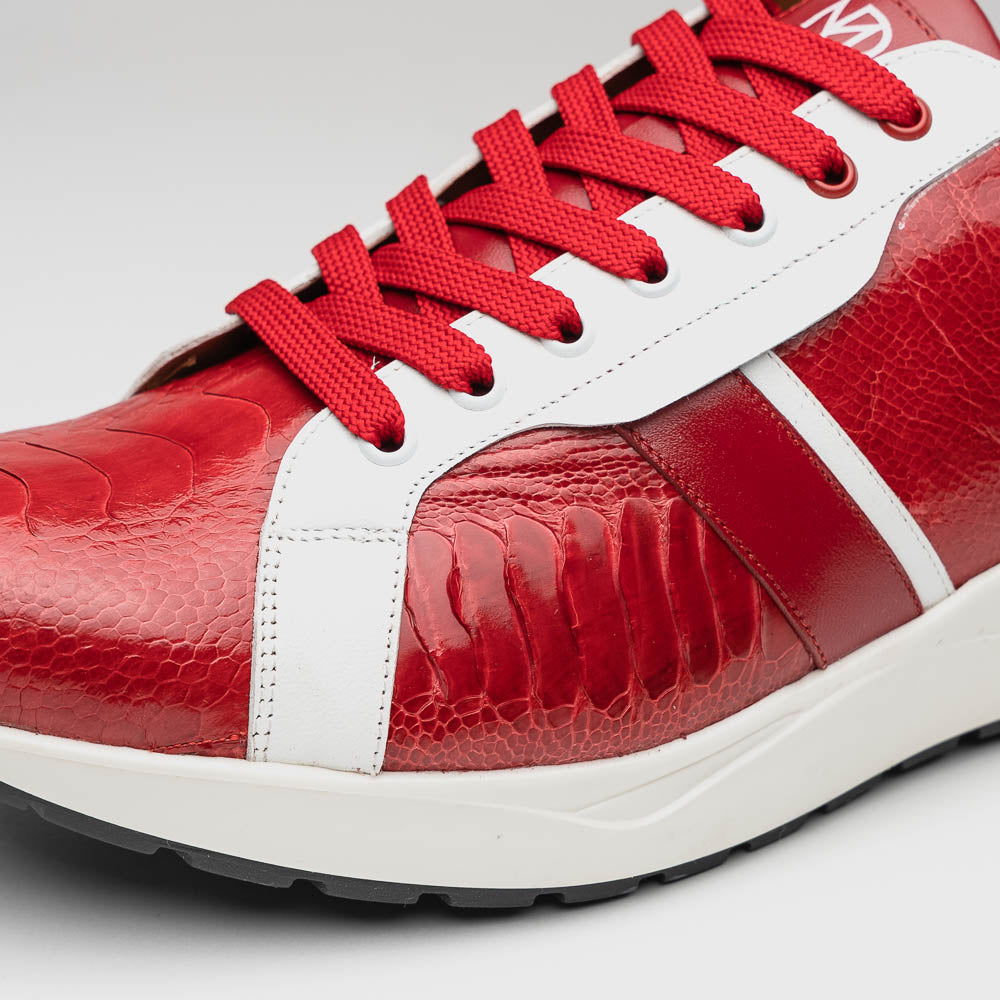 Marco Di Milano Lyon Ostrich Leg & Calfskin Sneakers 