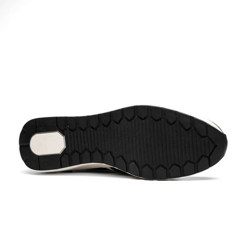 Marco_Di_Milano Lyon Black/White Leather Luxury Shoe