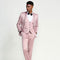 Dusty Rose Slim Fit Tuxedo Fully Satin Four Piece Set