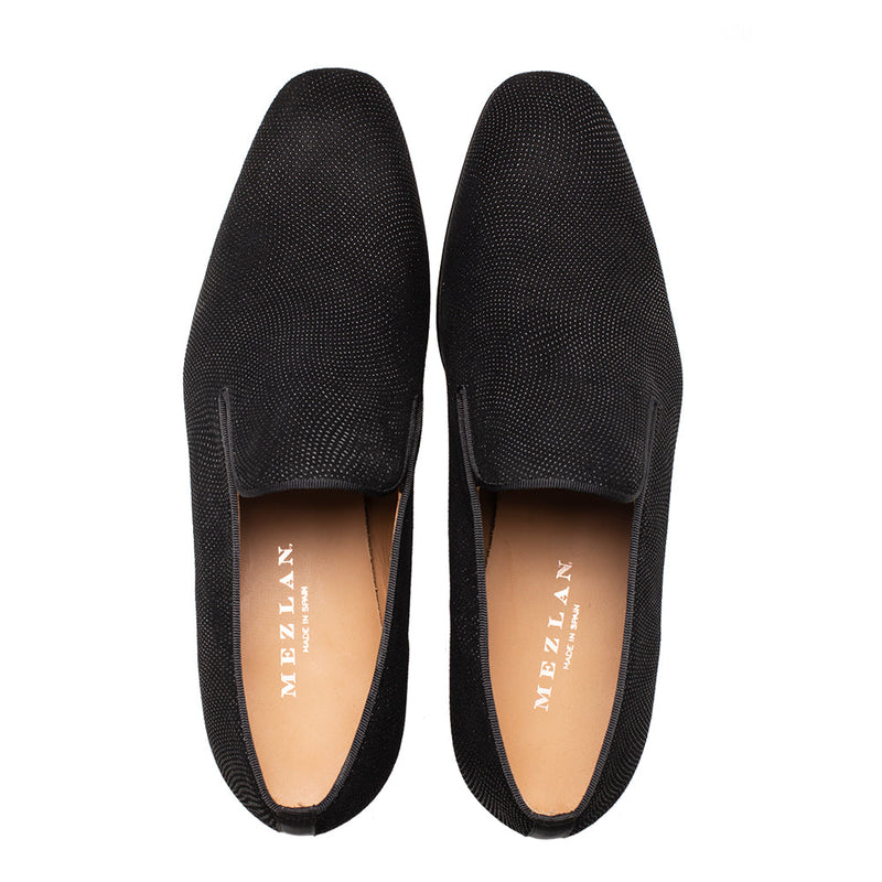 Mezlan Notte Glass Suede Slip-On - Luxury Italian Loafer