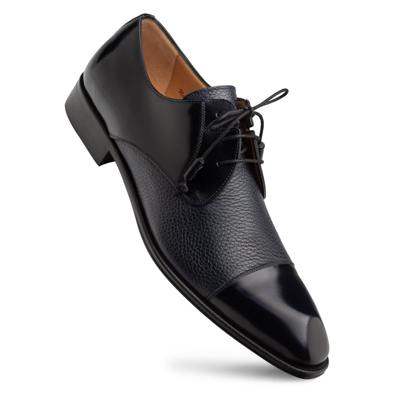Mezlan Capello Hi-Shine Calf Derby - Luxury Men's Dress Shoe