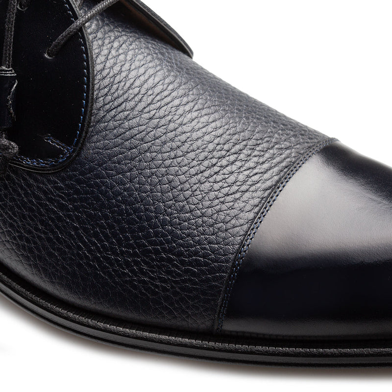 Mezlan Capello Hi-Shine Calf Derby - Luxury Men's Dress Shoe