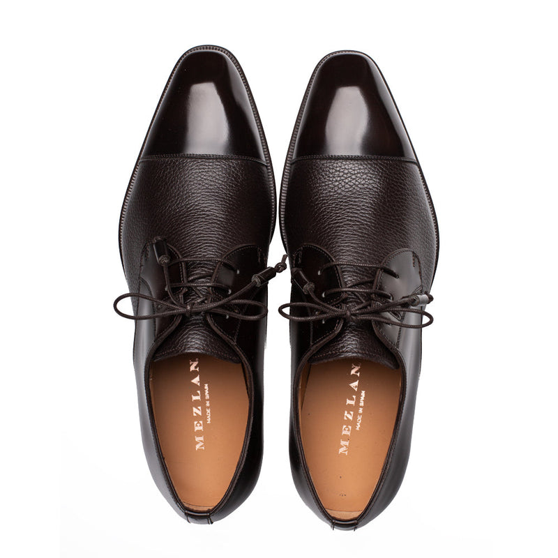 Mezlan Capello Hi-Shine Calf Derby - Luxury Men's Dress Shoe