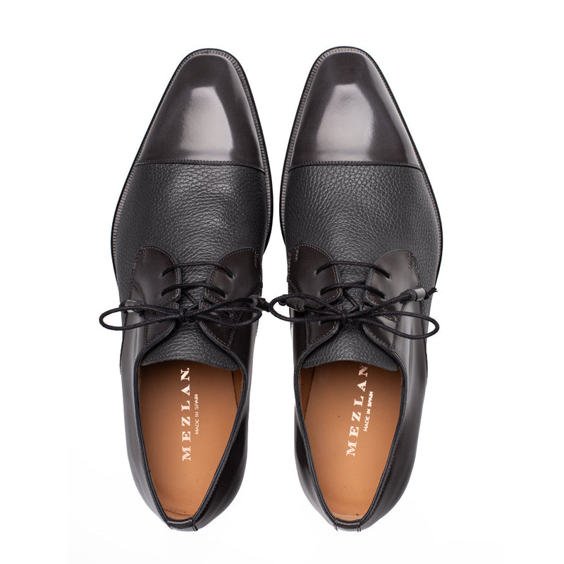 Mezlan Capello Hi-Shine Calf Derby - Luxury Men's Dress Shoe