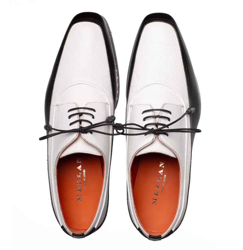 Mezlan Muro Two-Tone Leather Derby - Luxury Crafted Shoe