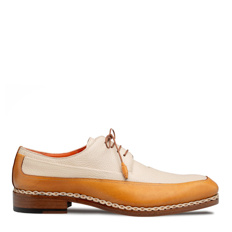 Mezlan Muro Two-Tone Leather Derby - Luxury Crafted Shoe