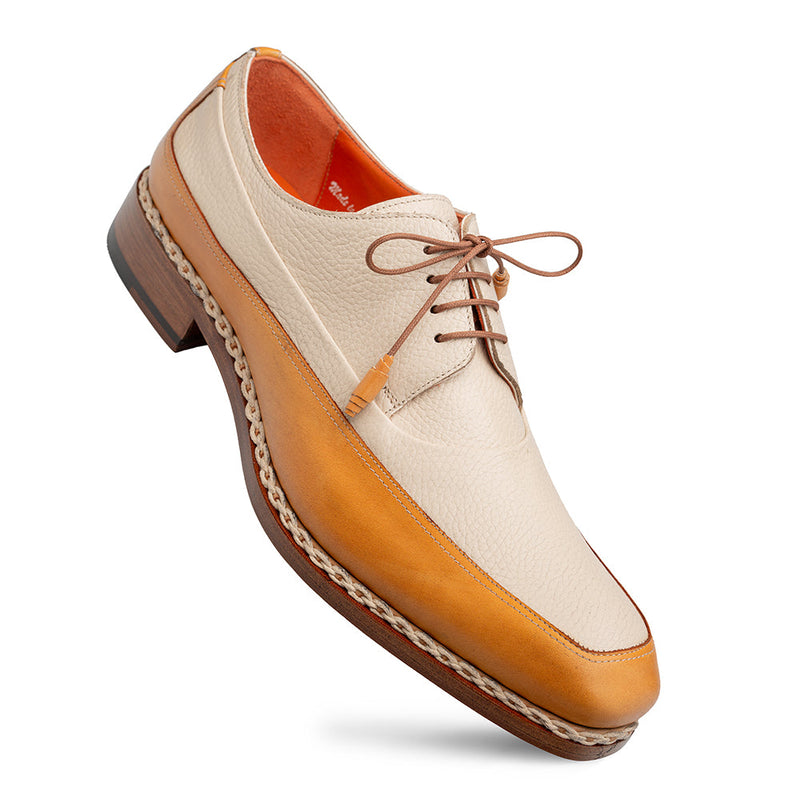 Mezlan Muro Two-Tone Leather Derby - Luxury Crafted Shoe