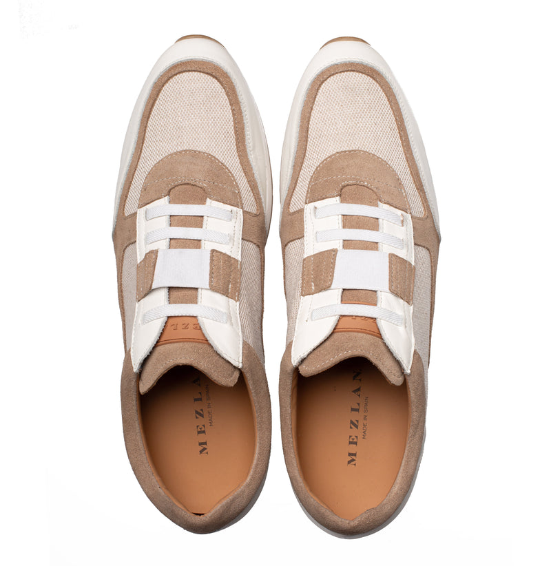 Mezlan Riumar: Luxury Suede & Linen Sneakers - [Color, if known]