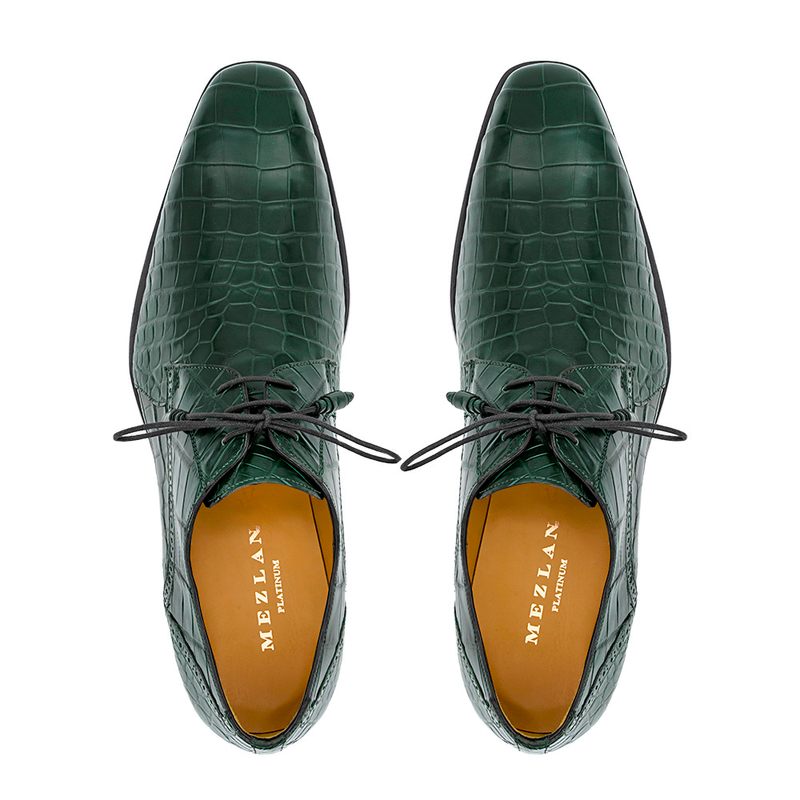 Mezlan Dandy Alligator Lace-Up - Luxury Men's Dress Shoe