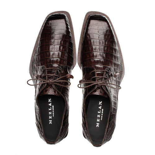 Mezlan Ugo Crocodile Lace Up: Luxurious Italian Leather Shoes