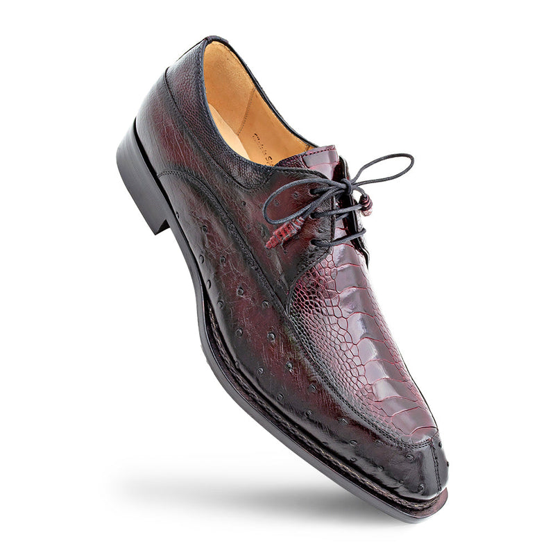 Mezlan Ostrich Split Toe Derby | Luxury Leather Dress Shoe