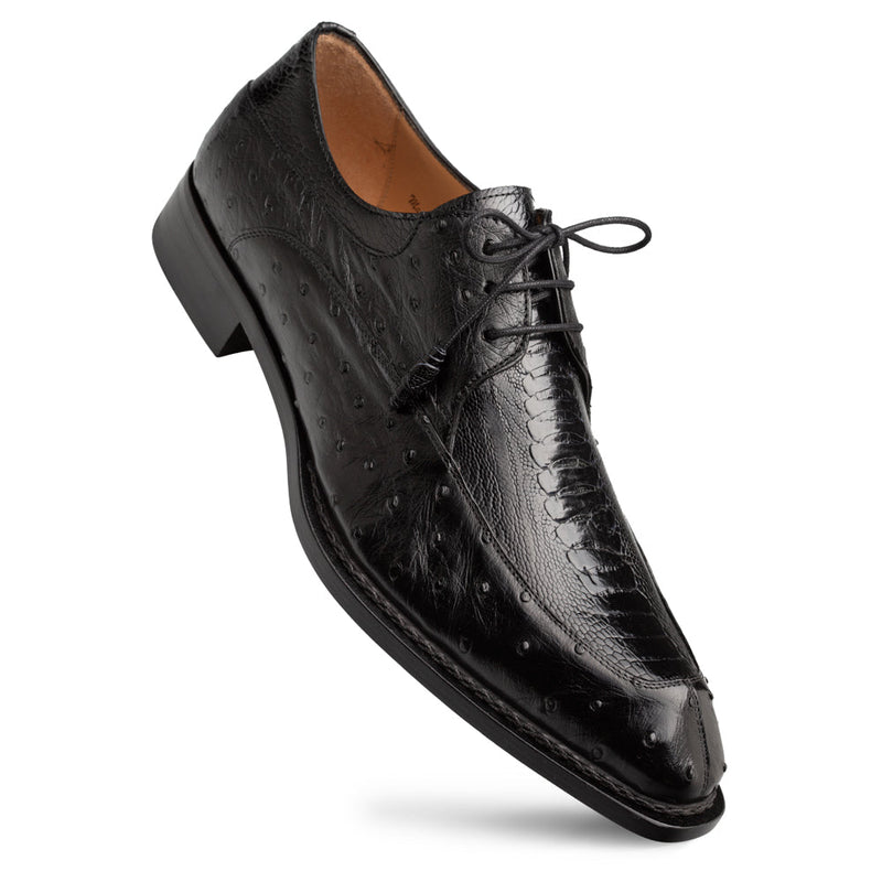 Mezlan Ostrich Split Toe Derby | Luxury Leather Dress Shoe