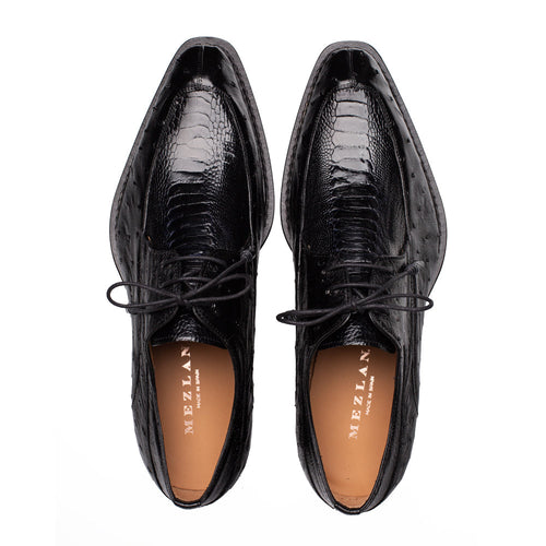 Mezlan Ostrich Split Toe Derby | Luxury Leather Dress Shoe
