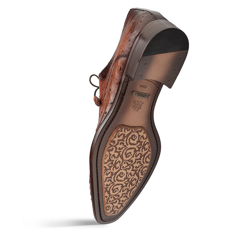 Mezlan Ostrich Split Toe Derby | Luxury Leather Dress Shoe