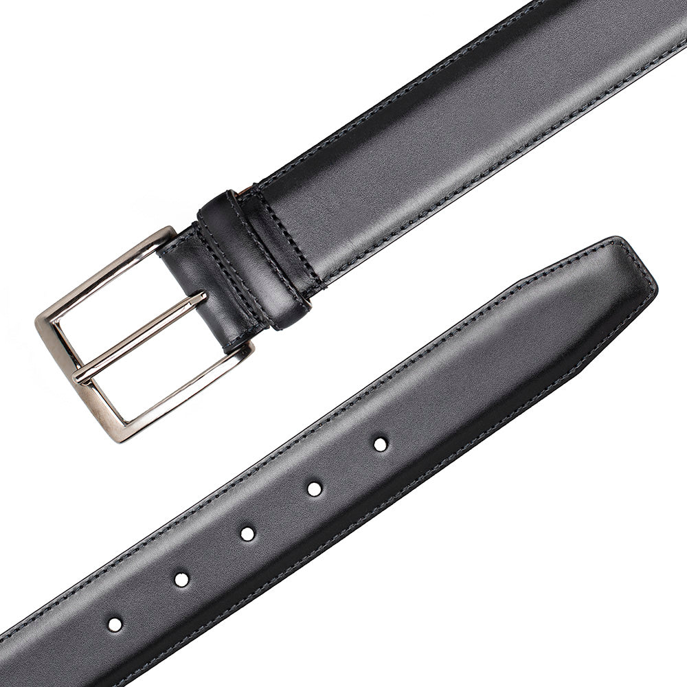 Mezlan Classic Patina Calfskin Belt
