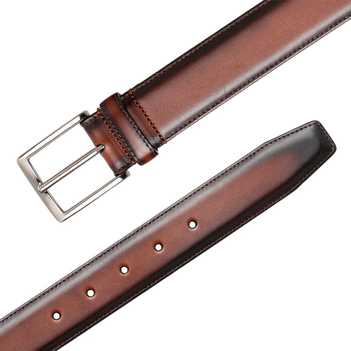 Mezlan Classic Patina Calfskin Belt
