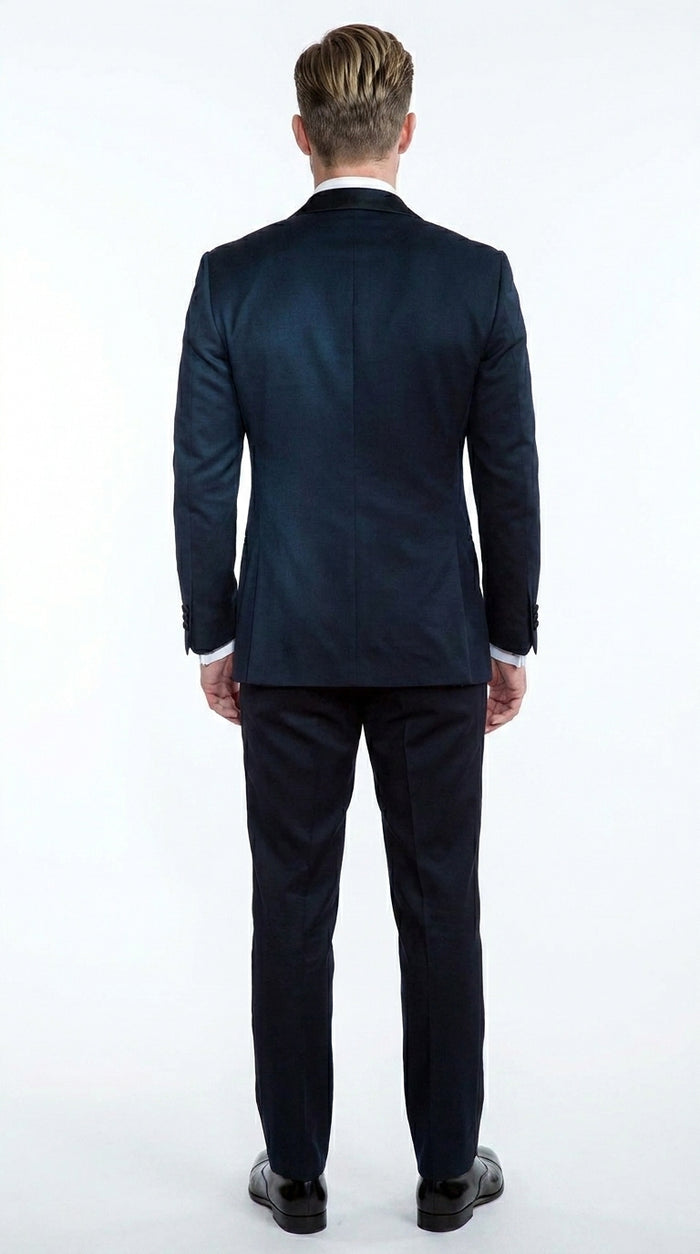 Daniel Craig Suit Midnight Blue Besom Two Pockets james bond Tuxedo