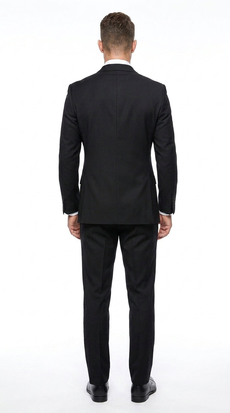Statement Men’s 2 Piece 100% Wool Double Breasted Fashion Suit, Bold Color Formal Wedding Business Suit