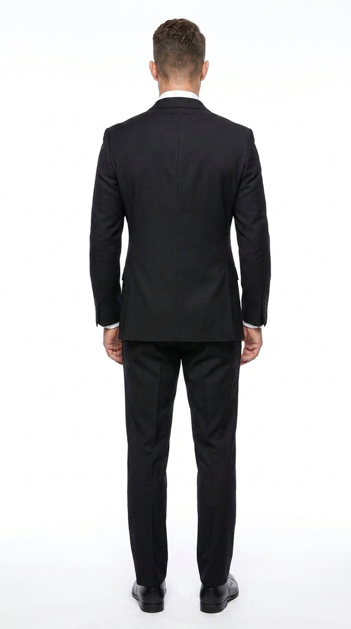 Statement Men’s 2 Piece 100% Wool Double Breasted Fashion Suit, Bold Color Formal Wedding Business Suit